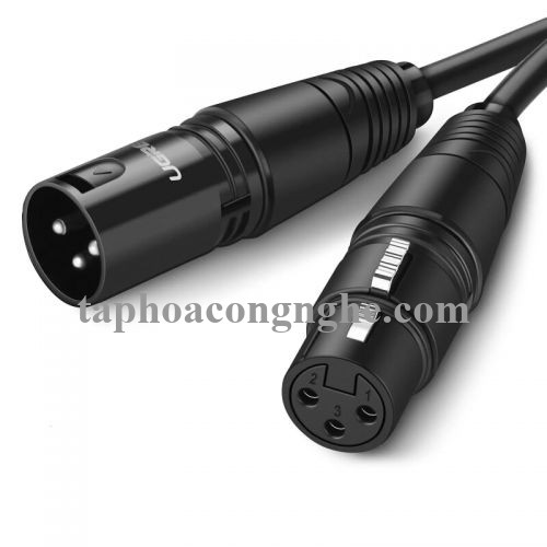 Ugreen 50296 0.5M Màu Đen Cáp nối dài Microphone Canon âm thanh AV130 30050296